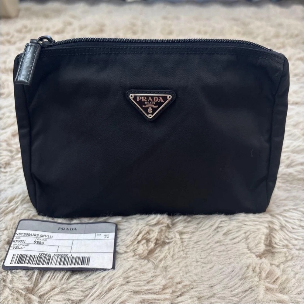 Prada Black Nylon Cosmetic Bag - Picture 1 of 13